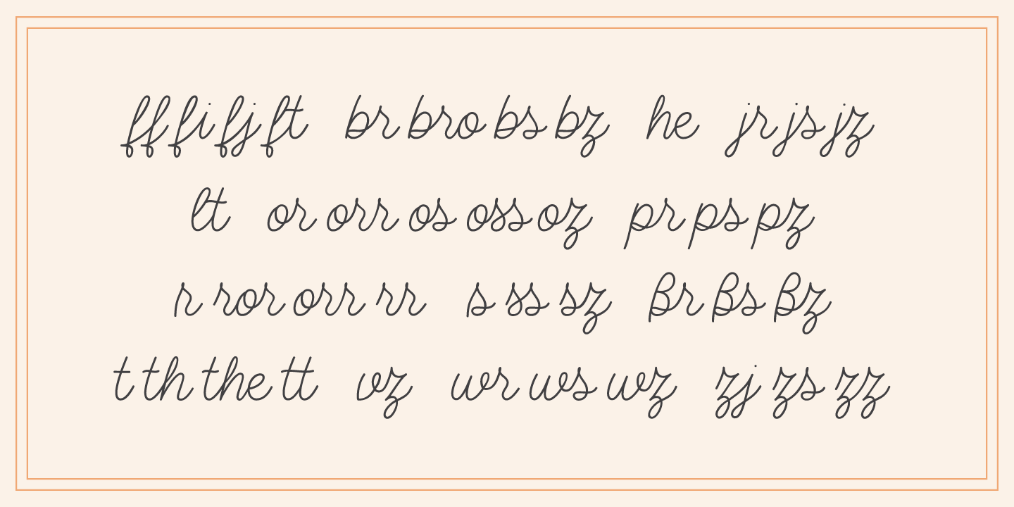 Honeydew Regular Font preview